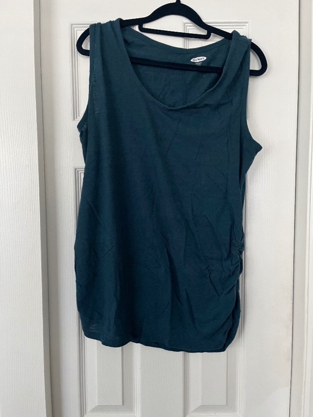 Dark teal maternity tank